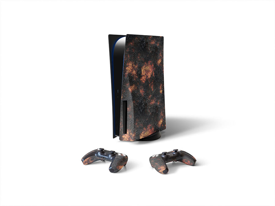 volcanic stone lava Sony PS5 DIY Skin