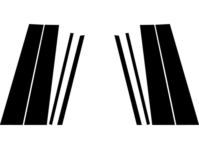 volkswagen atlas 2018-2023 Gloss Black Pillar Trim