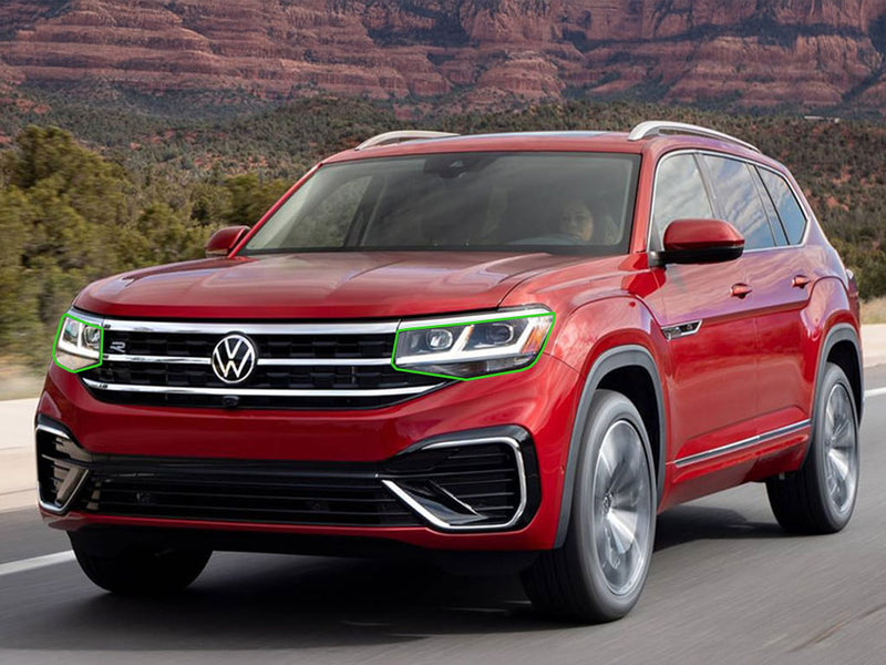 volkswagen atlas 2021-2023 Headlight Protection Installation Location