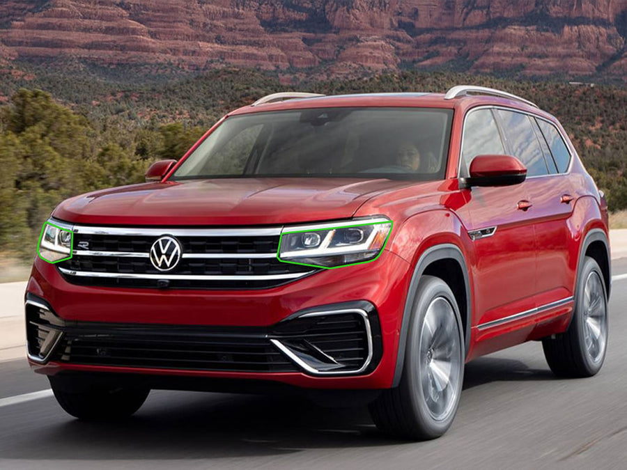 volkswagen atlas 2021-2023 Headlight Protection Installation Location