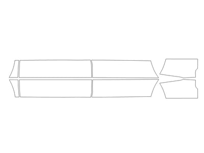 atlas 3M Clear Bra Door Cup Precut PPF Diagram
