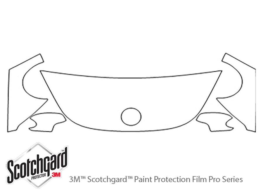 beetle 3M Clear Bra Hood Precut PPF Diagram
