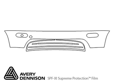beetle Avery Dennison Clear Bra Bumper Precut PPF Diagram