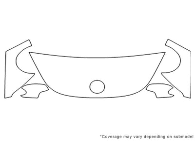 beetle 3M Clear Bra Hood Precut PPF Diagram
