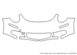 beetle 3M Clear Bra Bumper Precut PPF Diagram