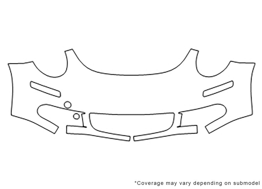 beetle Avery Dennison Clear Bra Bumper Precut PPF Diagram