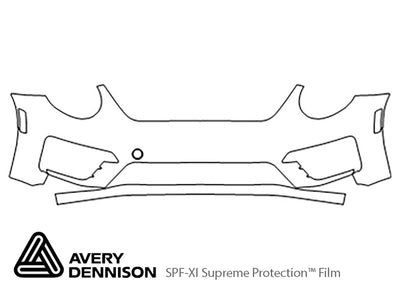 beetle Avery Dennison Clear Bra Bumper Precut PPF Diagram