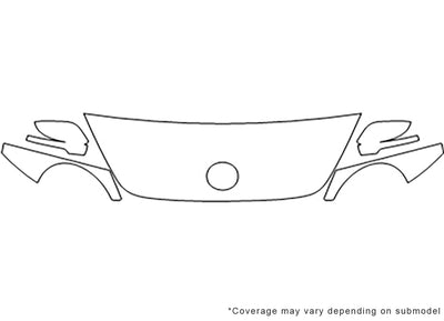 beetle 3M Clear Bra Hood Precut PPF Diagram