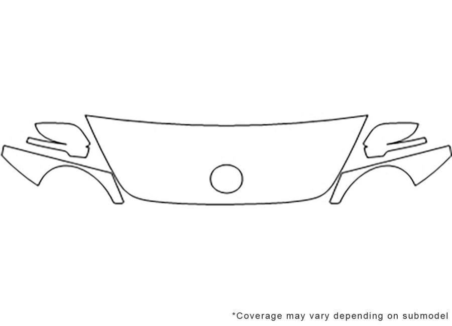 beetle 3M Clear Bra Hood Precut PPF Diagram