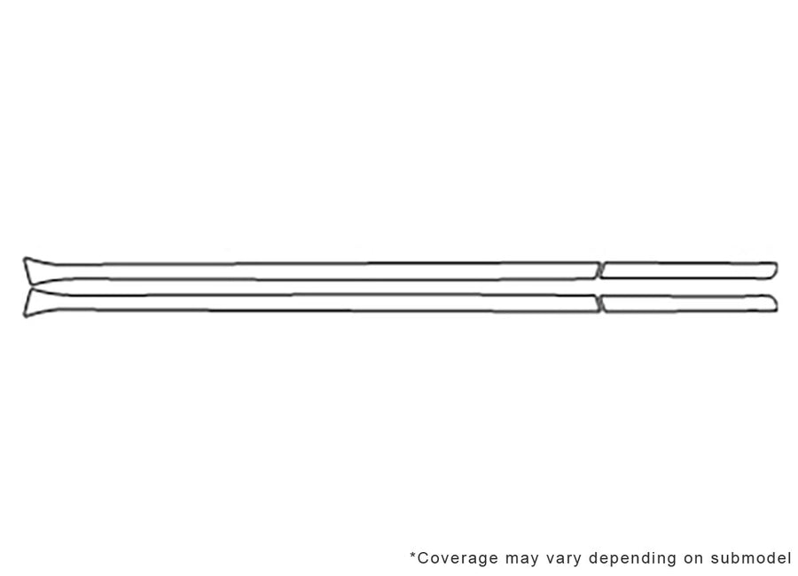 beetle 3M Clear Bra Door Cup Precut PPF Diagram