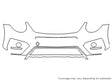 beetle Avery Dennison Clear Bra Bumper Precut PPF Diagram