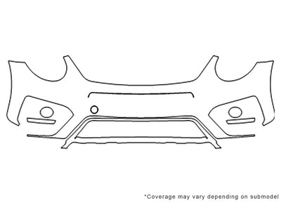 beetle Avery Dennison Clear Bra Bumper Precut PPF Diagram