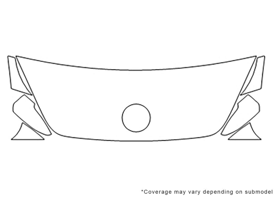 beetle 3M Clear Bra Hood Precut PPF Diagram