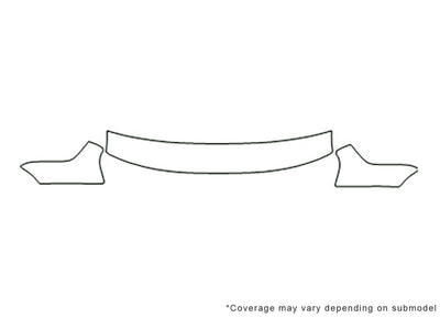 cabrio 3M Clear Bra Hood Precut PPF Diagram