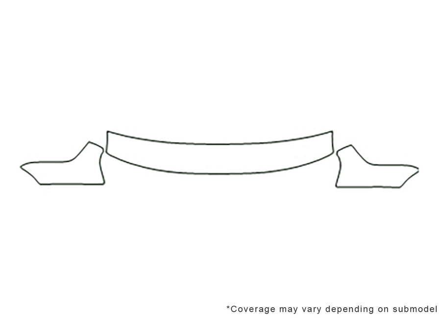 cabrio Avery Dennison Clear Bra Hood Precut PPF Diagram