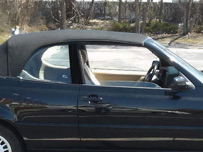 volkswagen cabrio 1995-2002 Brushed Aluminum Black Pillar Cover Diagram