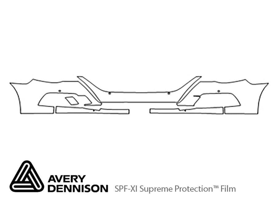 cc Avery Dennison Clear Bra Bumper Precut PPF Diagram