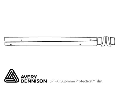 cc Avery Dennison Clear Bra Door Cup Precut PPF Diagram