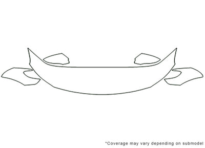 cc Avery Dennison Clear Bra Hood Precut PPF Diagram