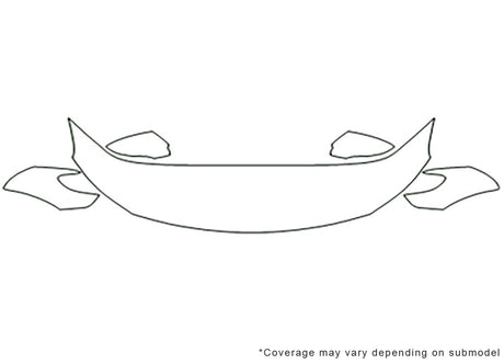 cc Avery Dennison Clear Bra Hood Precut PPF Diagram