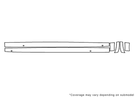 cc 3M Clear Bra Door Cup Precut PPF Diagram