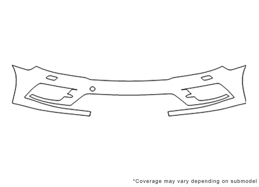 cc Avery Dennison Clear Bra Bumper Precut PPF Diagram