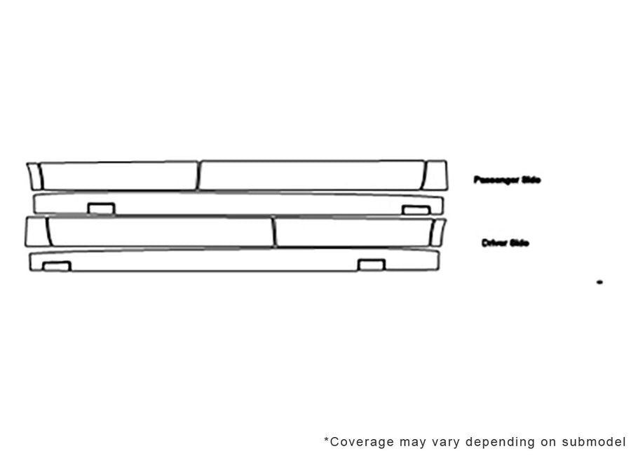 cc 3M Clear Bra Door Cup Precut PPF Diagram