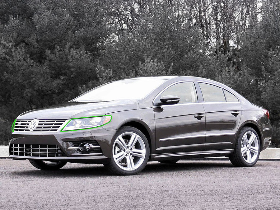 volkswagen cc 2013-2017 Headlight Protection Installation Location