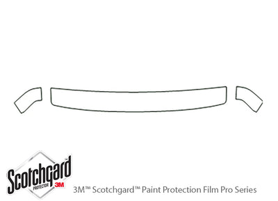 corrado 3M Clear Bra Hood Precut PPF Diagram