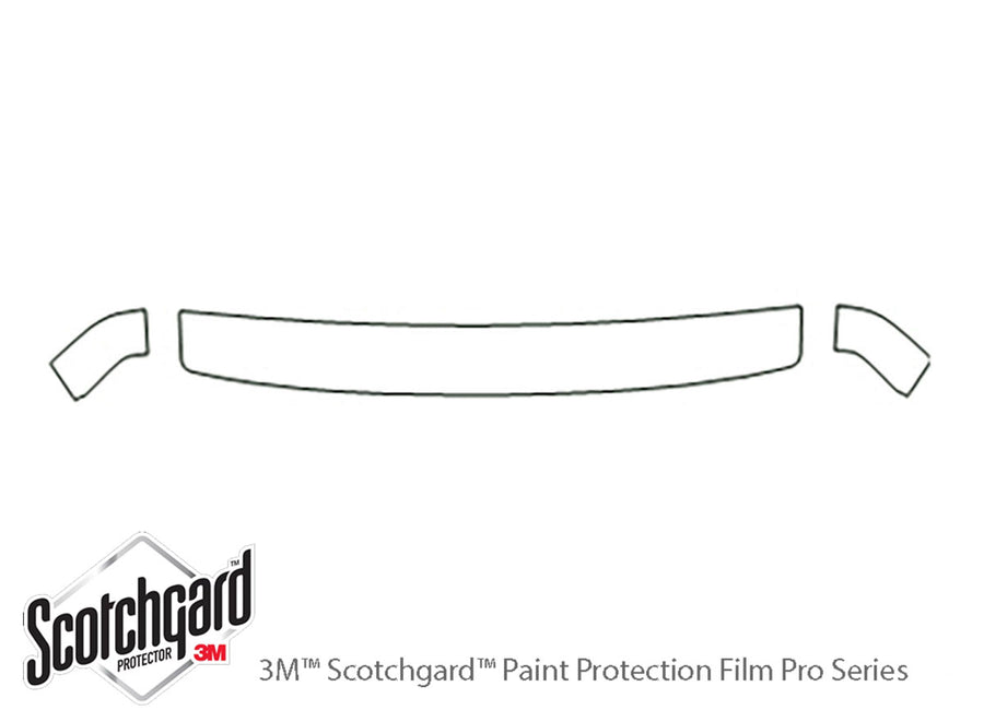 corrado 3M Clear Bra Hood Precut PPF Diagram