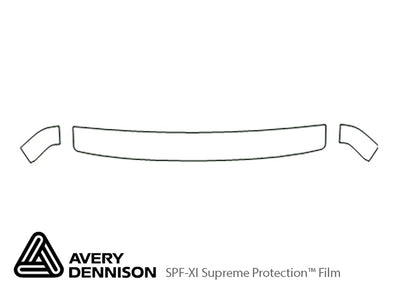 corrado Avery Dennison Clear Bra Hood Precut PPF Diagram