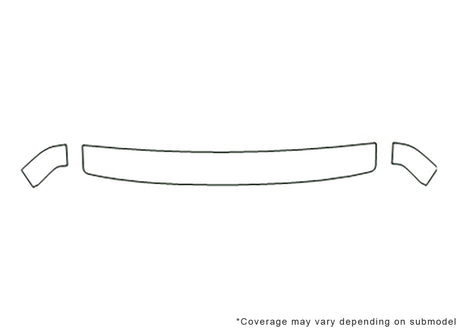 corrado 3M Clear Bra Hood Precut PPF Diagram