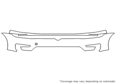 e-golf 3M Clear Bra Bumper Precut PPF Diagram
