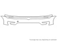 e-golf Avery Dennison Clear Bra Bumper Precut PPF Diagram