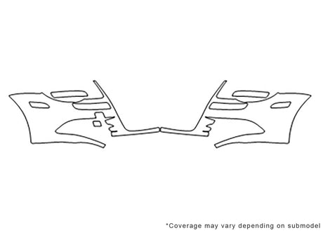 eos 3M Clear Bra Bumper Precut PPF Diagram