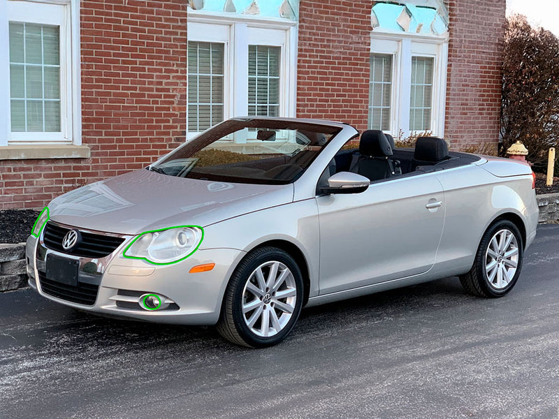 volkswagen eos 2007-2011 Headlight Protection Installation Location