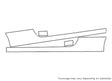 eos Avery Dennison Clear Bra Door Cup Precut PPF Diagram