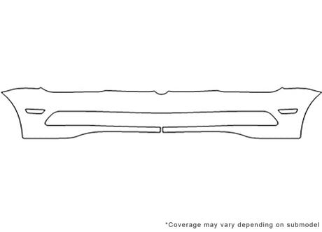 eos 3M Clear Bra Bumper Precut PPF Diagram