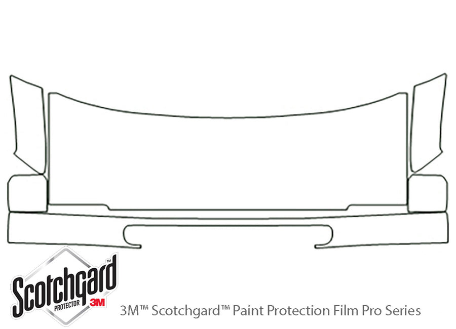 eurovan 3M Clear Bra Hood Precut PPF Diagram