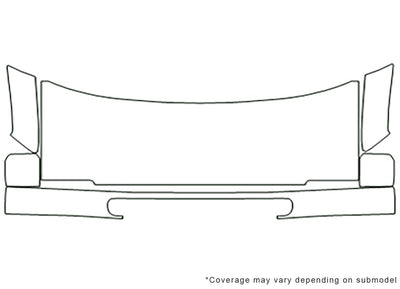 eurovan Avery Dennison Clear Bra Hood Precut PPF Diagram