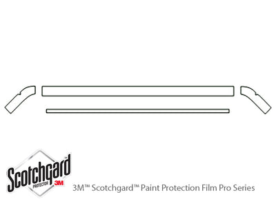 golf 3M Clear Bra Hood Precut PPF Diagram