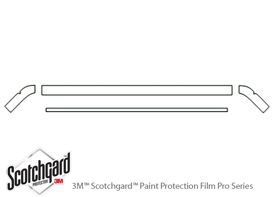 golf 3M Clear Bra Hood Precut PPF Diagram