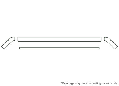 golf 3M Clear Bra Hood Precut PPF Diagram