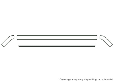 golf Avery Dennison Clear Bra Hood Precut PPF Diagram