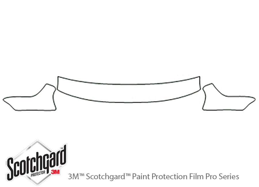 golf 3M Clear Bra Hood Precut PPF Diagram