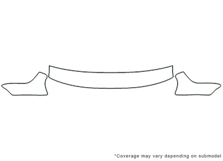golf 3M Clear Bra Hood Precut PPF Diagram