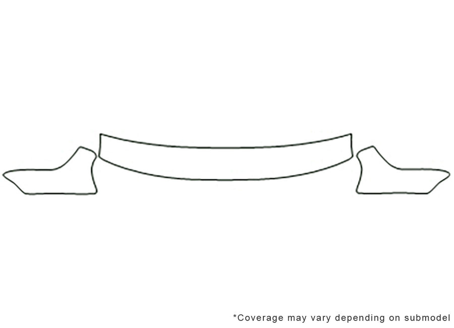 golf Avery Dennison Clear Bra Hood Precut PPF Diagram