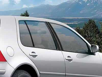 volkswagen golf 1999-2005 (4 door) Brushed Aluminum Black Pillar Cover Diagram