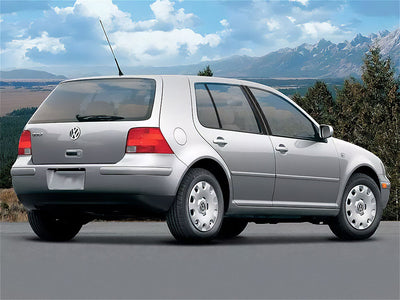 volkswagen golf 1999-2005 (4 door) Brushed Aluminum Black Pillar Trim