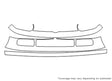 golf 3M Clear Bra Bumper Precut PPF Diagram